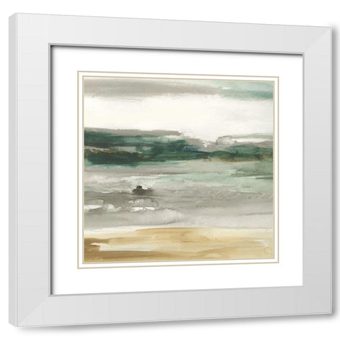 Look Out I  White Modern Wood Framed Art Print with Double Matting by Pearce, Allison