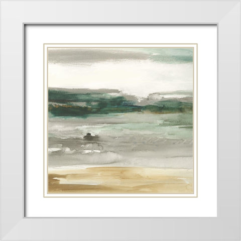 Look Out I  White Modern Wood Framed Art Print with Double Matting by Pearce, Allison