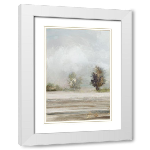 Soft Graze II White Modern Wood Framed Art Print with Double Matting by Pearce, Allison