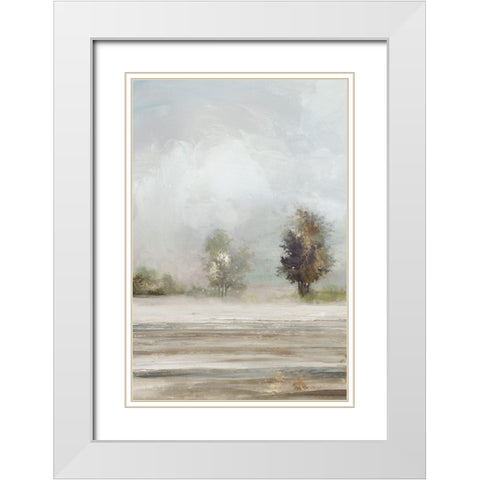Soft Graze II White Modern Wood Framed Art Print with Double Matting by Pearce, Allison