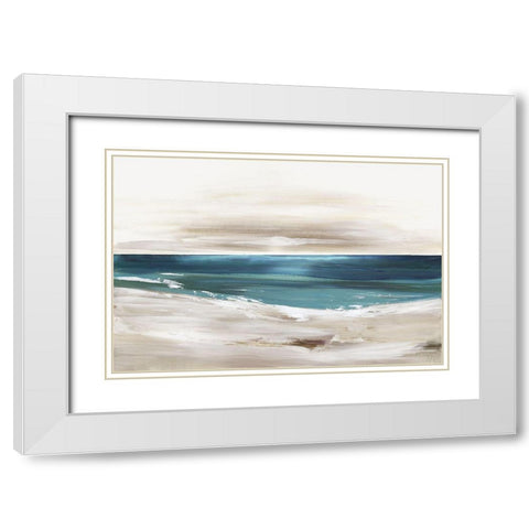 Rush of Sea  White Modern Wood Framed Art Print with Double Matting by Pearce, Allison