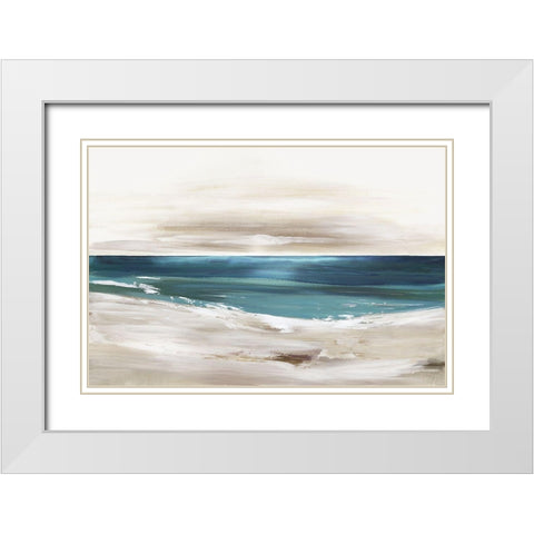 Rush of Sea  White Modern Wood Framed Art Print with Double Matting by Pearce, Allison