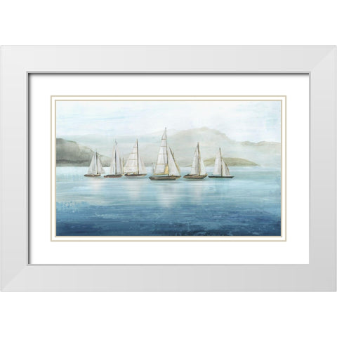 At Sea  White Modern Wood Framed Art Print with Double Matting by Pearce, Allison