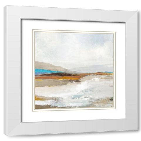 Soft Sea I  White Modern Wood Framed Art Print with Double Matting by Pearce, Allison