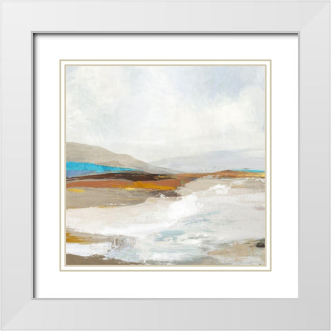 Soft Sea I  White Modern Wood Framed Art Print with Double Matting by Pearce, Allison