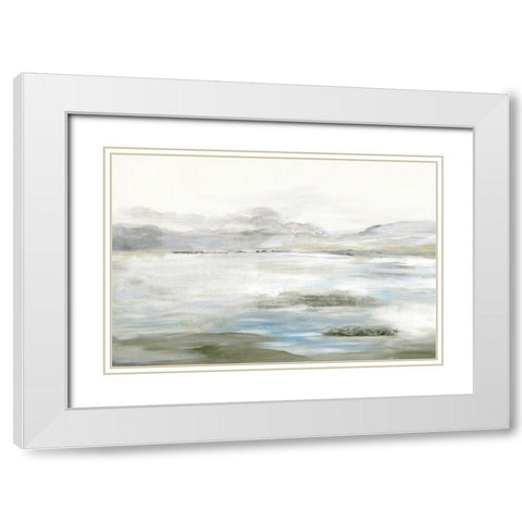 Soft Valley  White Modern Wood Framed Art Print with Double Matting by Pearce, Allison