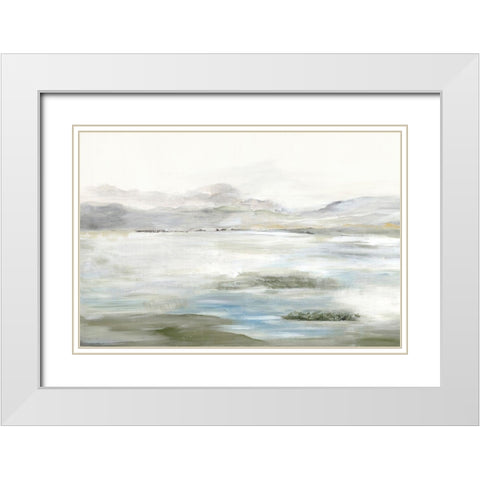Soft Valley  White Modern Wood Framed Art Print with Double Matting by Pearce, Allison