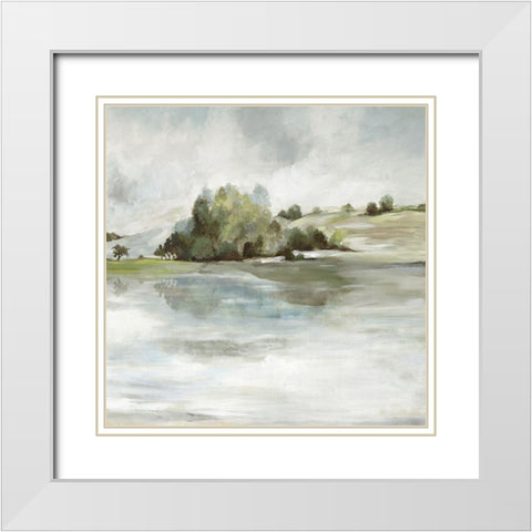 Forest Look Out  White Modern Wood Framed Art Print with Double Matting by Pearce, Allison