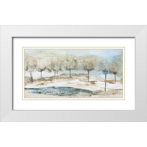 Serene Air  White Modern Wood Framed Art Print with Double Matting by Pearce, Allison