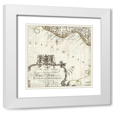 Old World I White Modern Wood Framed Art Print with Double Matting by PI Studio