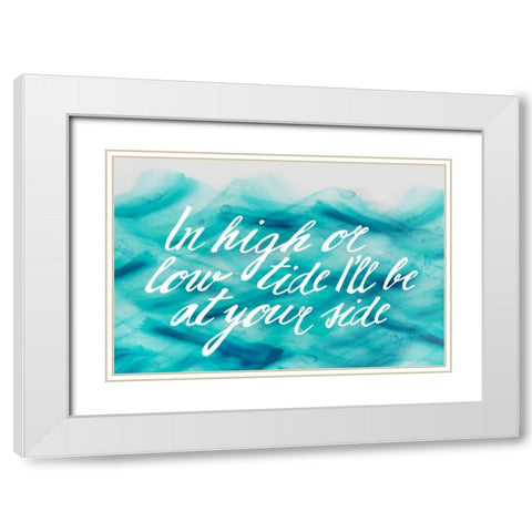 In Low Tide White Modern Wood Framed Art Print with Double Matting by PI Galerie