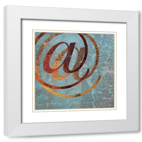At White Modern Wood Framed Art Print with Double Matting by PI Studio