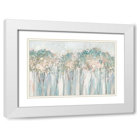 Dewy I  White Modern Wood Framed Art Print with Double Matting by Collabera, Pamela