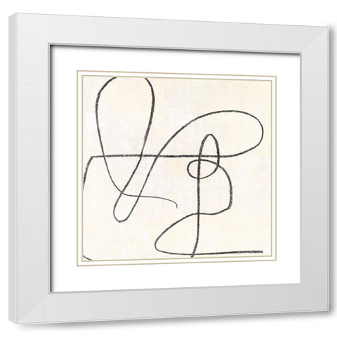 Juxtaposing  White Modern Wood Framed Art Print with Double Matting by PI Studio