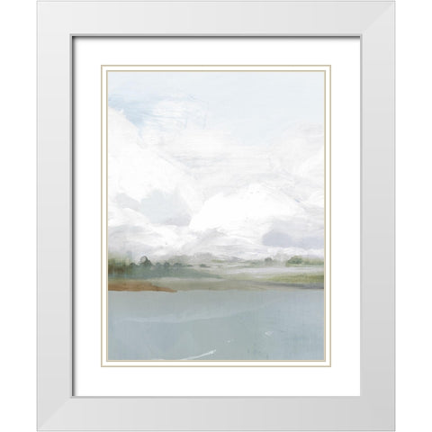 All Shore  White Modern Wood Framed Art Print with Double Matting by PI Studio