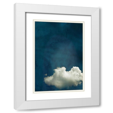 Cloudy Chance I  White Modern Wood Framed Art Print with Double Matting by PI Studio