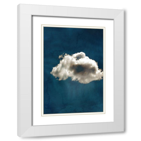 Cloudy Chance II  White Modern Wood Framed Art Print with Double Matting by PI Studio