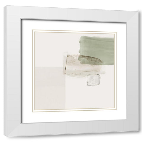 Summer Days With You White Modern Wood Framed Art Print with Double Matting by PI Studio