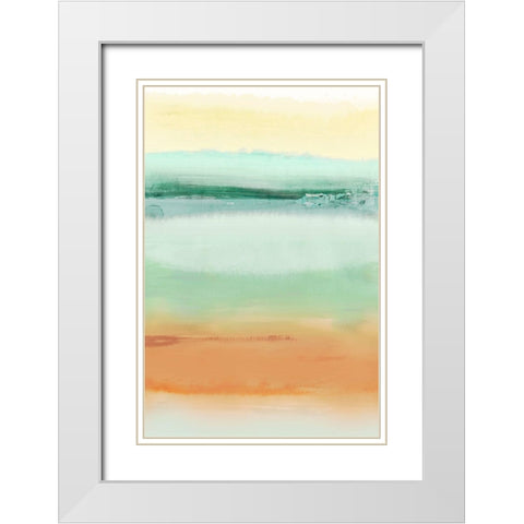 Drawn Out White Modern Wood Framed Art Print with Double Matting by PI Studio