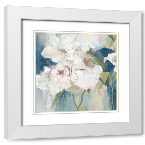 Gladness  White Modern Wood Framed Art Print with Double Matting by PI Studio