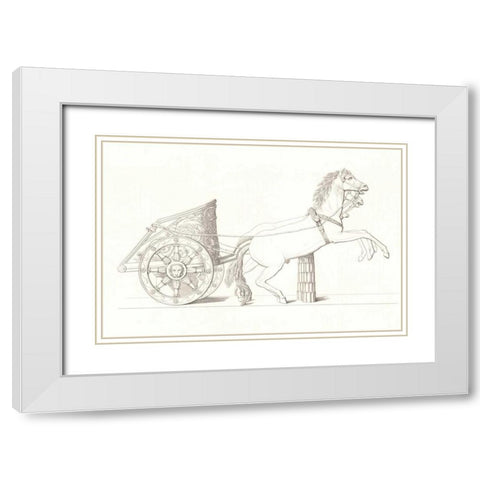 Chariot Vol. IV White Modern Wood Framed Art Print with Double Matting by PI Collection