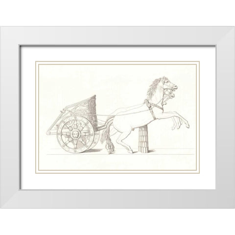 Chariot Vol. IV White Modern Wood Framed Art Print with Double Matting by PI Collection