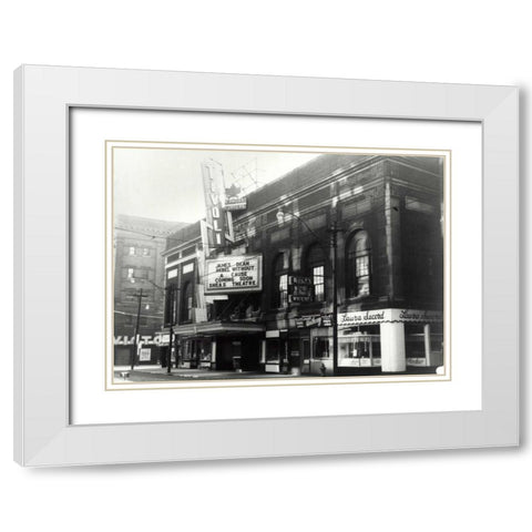 Famous Players White Modern Wood Framed Art Print with Double Matting by PI Collection