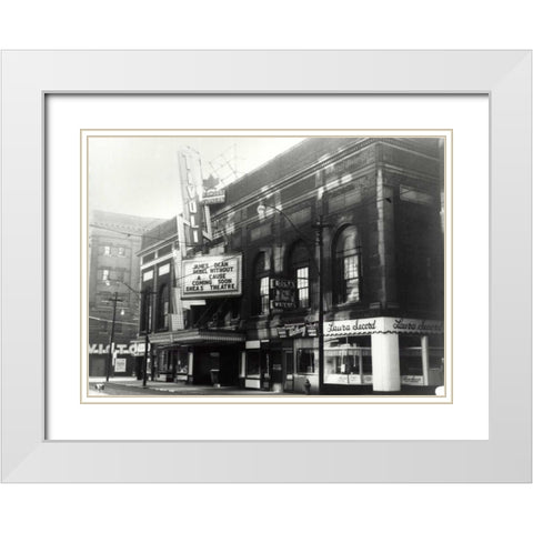 Famous Players White Modern Wood Framed Art Print with Double Matting by PI Collection