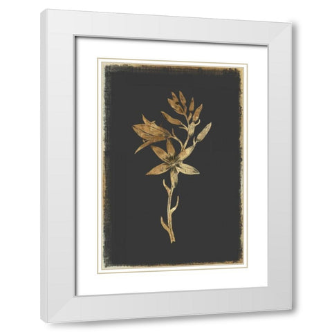 Carmass and Wild Hyacinth White Modern Wood Framed Art Print with Double Matting by PI Collection