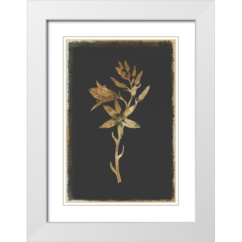 Carmass and Wild Hyacinth White Modern Wood Framed Art Print with Double Matting by PI Collection