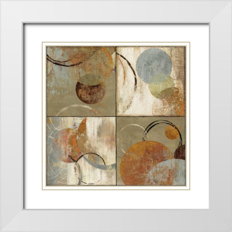 Collision White Modern Wood Framed Art Print with Double Matting by Reeves, Tom