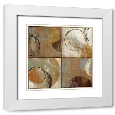 Intersection White Modern Wood Framed Art Print with Double Matting by Reeves, Tom