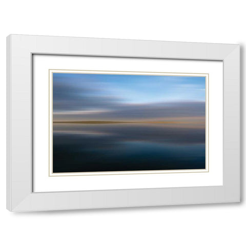 A Streak of Copper White Modern Wood Framed Art Print with Double Matting by Reeves, Tom