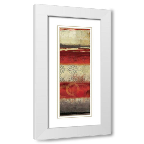 Bells and Whistles II - Mini White Modern Wood Framed Art Print with Double Matting by Reeves, Tom