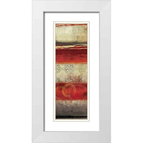 Bells and Whistles II - Mini White Modern Wood Framed Art Print with Double Matting by Reeves, Tom