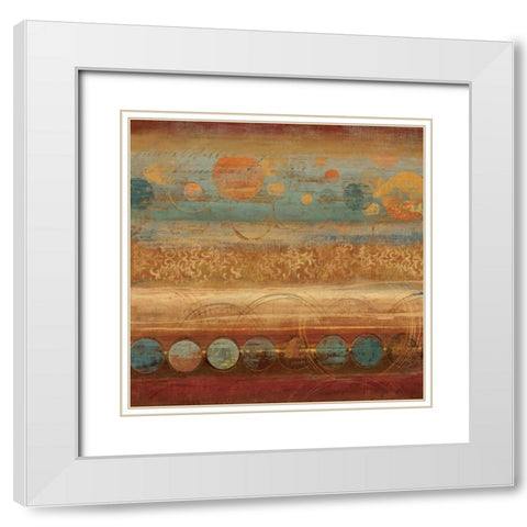 Pattern Play I White Modern Wood Framed Art Print with Double Matting by Reeves, Tom