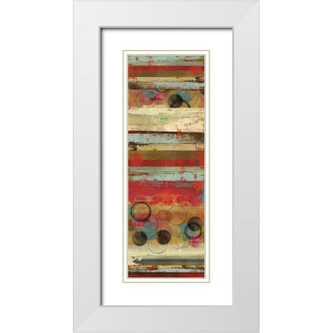 Palette I - Mini White Modern Wood Framed Art Print with Double Matting by Reeves, Tom