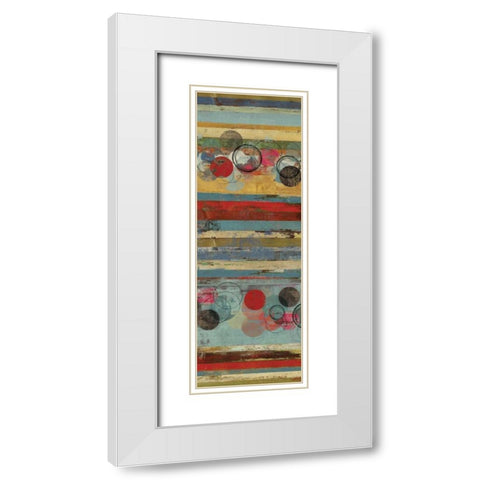 Palette II - Mini White Modern Wood Framed Art Print with Double Matting by Reeves, Tom