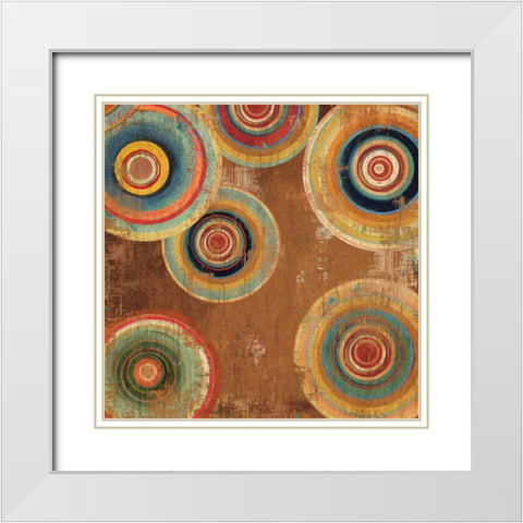 Living Colours II White Modern Wood Framed Art Print with Double Matting by Reeves, Tom