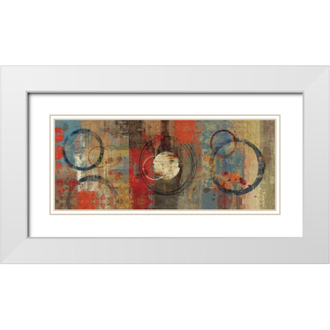 Splattered I - Mini White Modern Wood Framed Art Print with Double Matting by Reeves, Tom