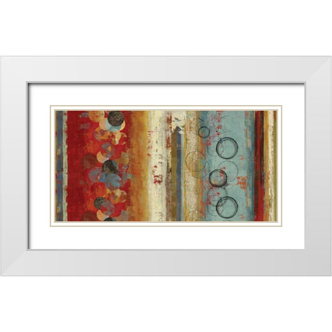 Field of Blue - Oversize White Modern Wood Framed Art Print with Double Matting by Reeves, Tom