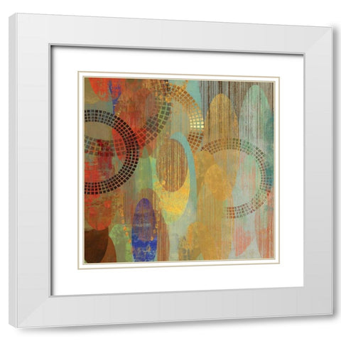 Side by Side I White Modern Wood Framed Art Print with Double Matting by Reeves, Tom