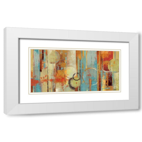 Beach Wood White Modern Wood Framed Art Print with Double Matting by Reeves, Tom