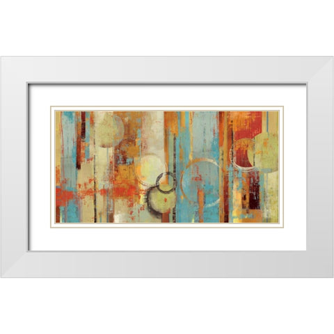 Beach Wood White Modern Wood Framed Art Print with Double Matting by Reeves, Tom