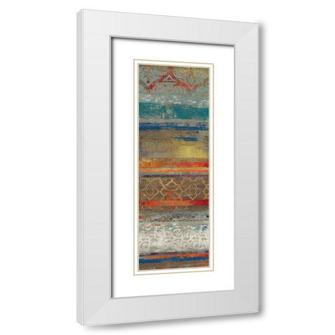 Lace Abstract II White Modern Wood Framed Art Print with Double Matting by Reeves, Tom