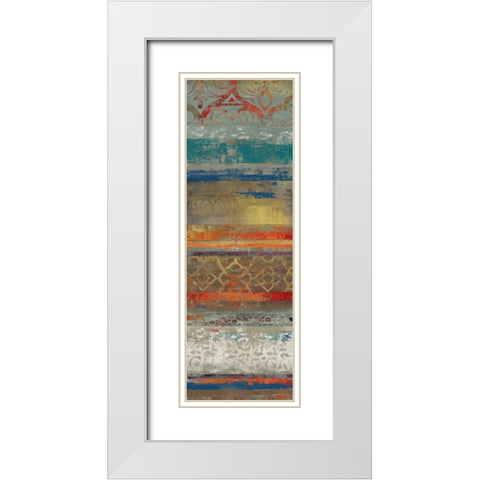 Lace Abstract II White Modern Wood Framed Art Print with Double Matting by Reeves, Tom