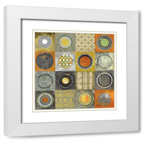 To the Beat I White Modern Wood Framed Art Print with Double Matting by Reeves, Tom