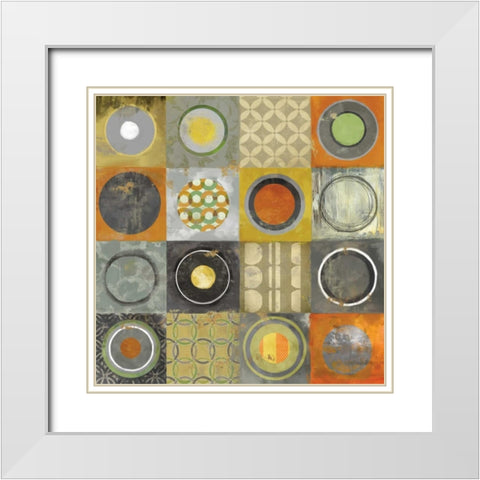 To the Beat I White Modern Wood Framed Art Print with Double Matting by Reeves, Tom
