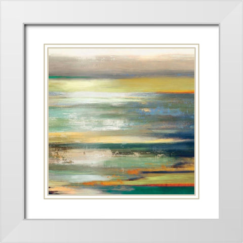 Evening Tide I - Mini White Modern Wood Framed Art Print with Double Matting by Reeves, Tom