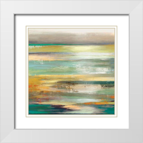 Evening Tide II - Mini White Modern Wood Framed Art Print with Double Matting by Reeves, Tom